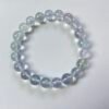 High-Quality Glacier Aquamarine Bracelet, Clear 9mm & 10mm Beads, 16cm Length, Healing Crystal Jewelry for Serenity and Calm